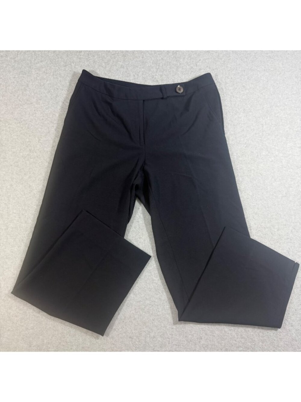 Requirements Petite Women's Black Straight Leg Dress Pants Size 32x27